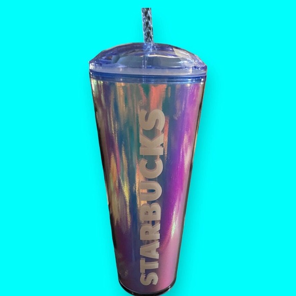 Starbucks 2023 Summer Iridescent Dichronic Dome 24 Oz Venti Cold Cup Tumbler - Picture 1 of 5